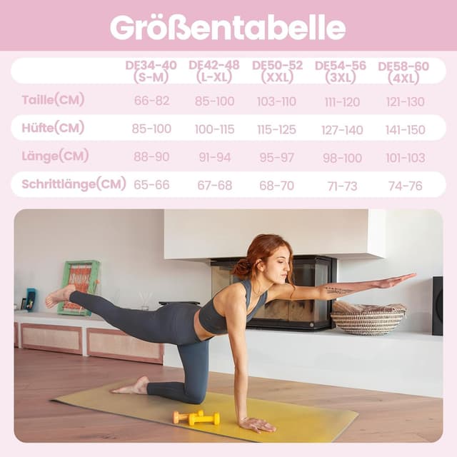 Thumbnail 4 de DDOBB Leggings Damen High Waist 4,5" Bund