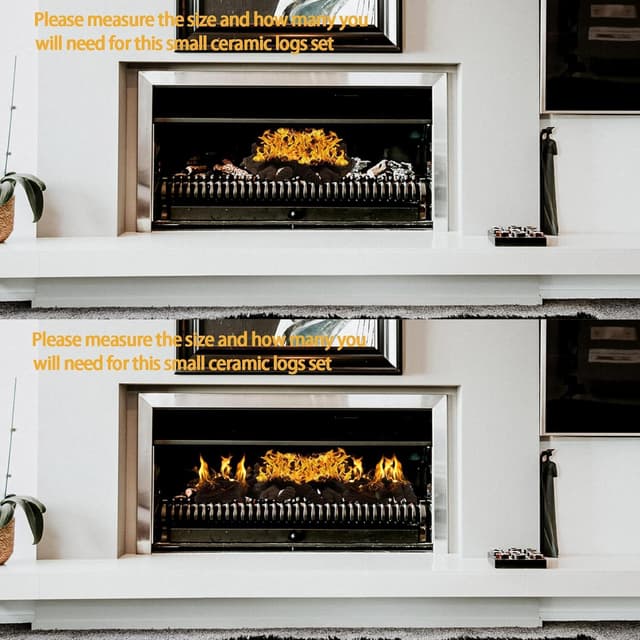 Thumbnail 6 de Heyfurni Ceramic Wood 10-piece smokeless logs for bioethanol fireplace