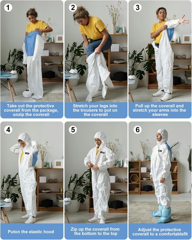 Thumbnail 6 de YIBER Mono protector desechable Overol ventilado