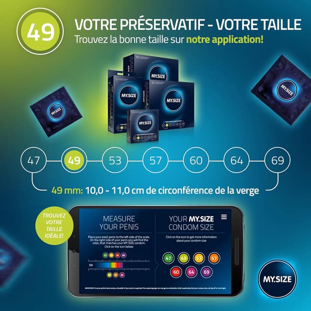 Thumbnail 3 de MY.SIZE Classic Préservatifs 49 mm 80 pcs