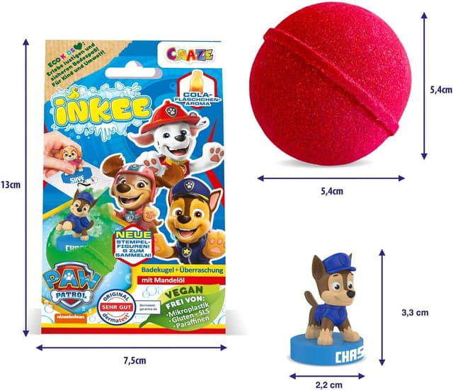 Thumbnail 4 de Inkee Paw Patrol 🎁 Bombas de baño con sorpresa y aroma a chicle