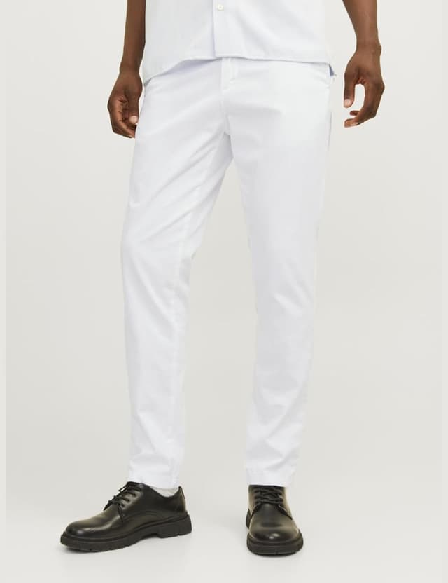 Detalle 2 de JACK & JONES Marco Bowie, pantaloni chino uomo in cotone con elastan