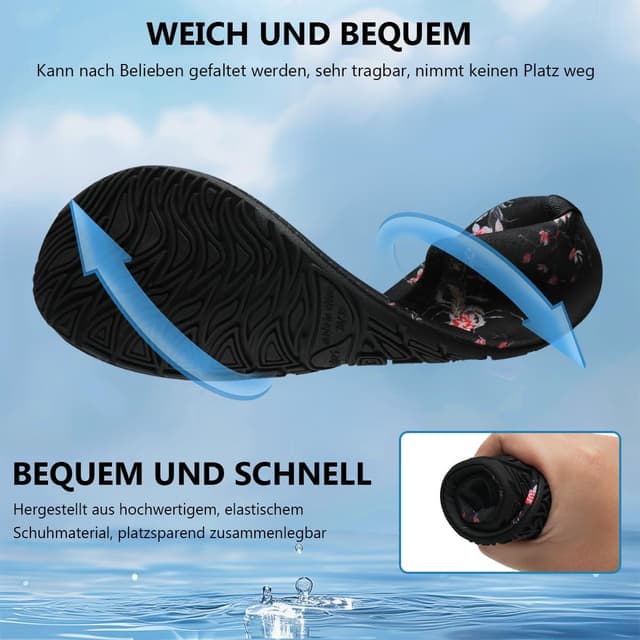 Detalle de Swim Water Shoes Aqua Socks Barefoot Water Shoes for Sea, Pool & Beach (Barefoot Style)