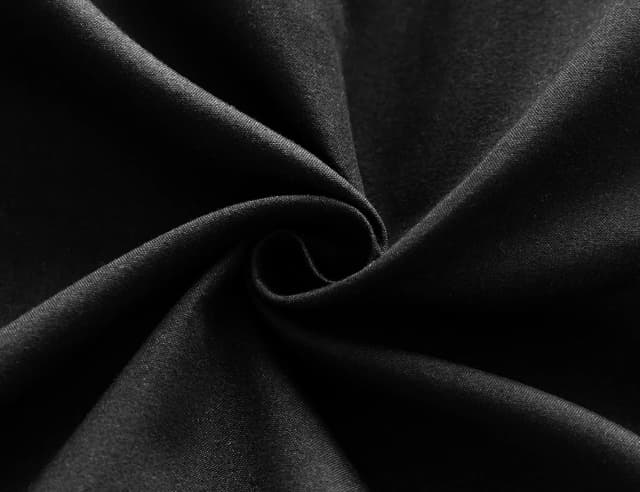 Detalle 2 de Amolavet Kissenbezug 80x80 Schwarz im 2er-Set – 100% gebürstete Mikrofaser mit Hotelverschluss