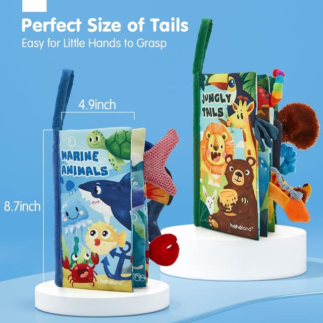 Thumbnail 6 de hahaland Crinkle Cloth Books 2-Pack for Babies