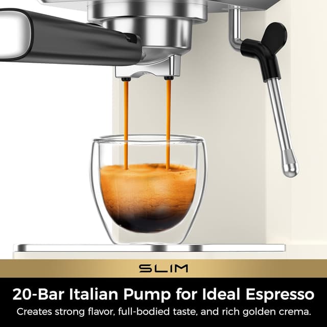 Detalle 2 de CHULUX Slim Espresso Machine 20 Bar