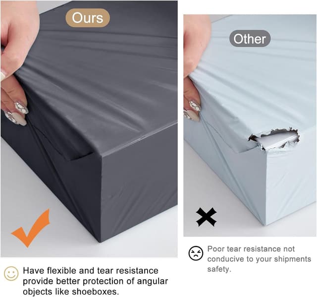 Thumbnail 6 de Switory Parcel Bags Mailing 12x16 Inch Self-Seal Waterproof Postal Bags (Grey) – 50 Pack