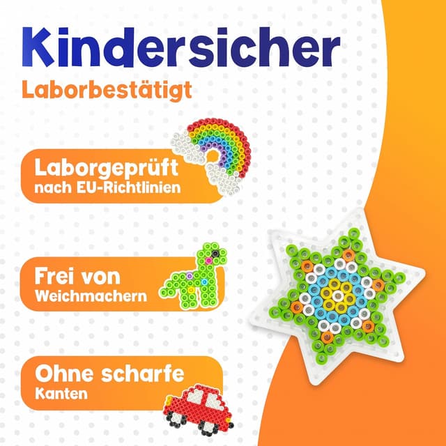 Thumbnail 5 de MUTKIND 5x Bügelperlen Platten Groß 10mm