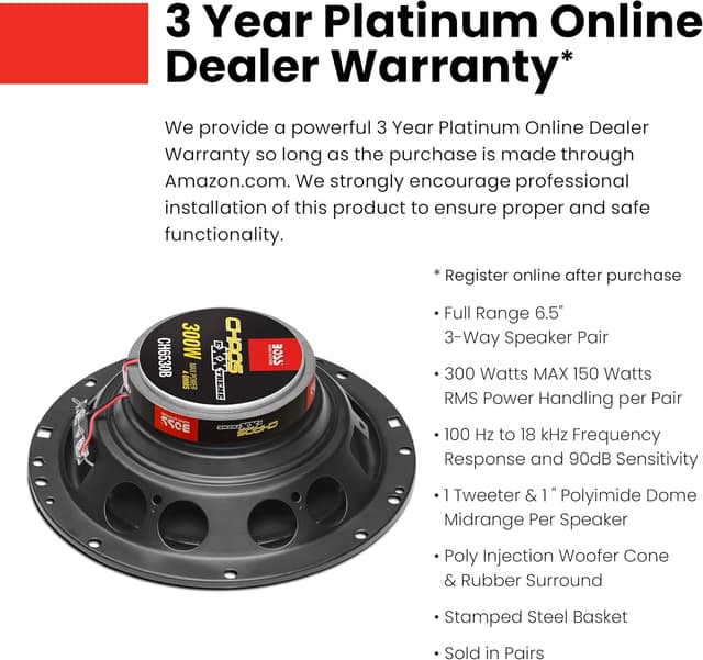 Detalle de BOSS CH6530B 6.5-inch car door speakers