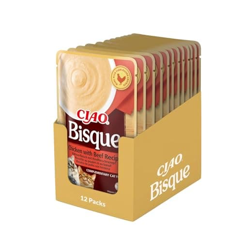 Imagen de CHURU Cat Ciao Bisque Receta Pollo y Ternera 12 x 40 g 🐱 en OfertitasTOP