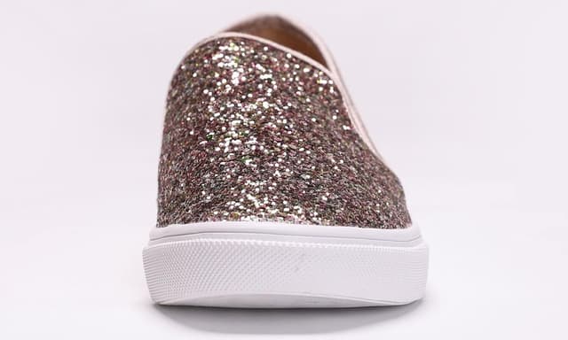 Detalle de Feversole Glitter-Sneaker für Damen, Slip-On