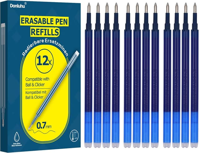 Thumbnail 6 de Donluhu 0,7 mm radierbare Ersatzminen 400m Blau