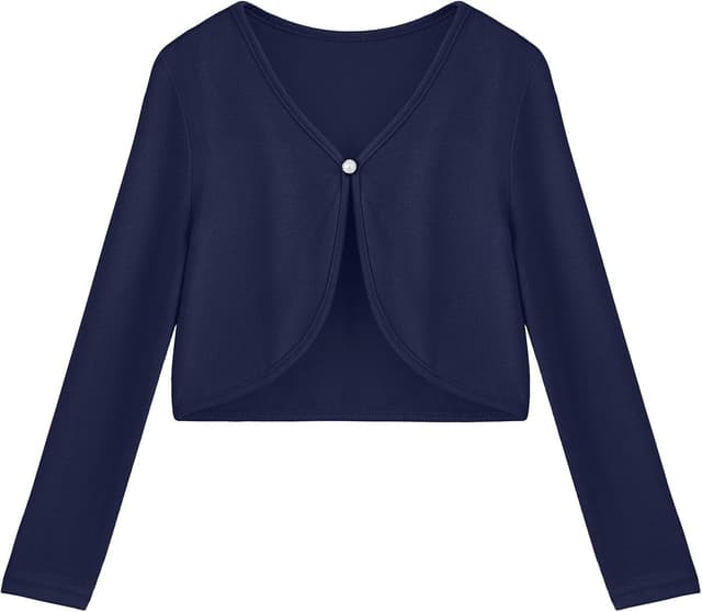 Thumbnail 6 de Arshiner Mädchen-Bolero Strickjacke mit Knopfverschluss (offene Vorderseite), 8 bis 14 Jahre