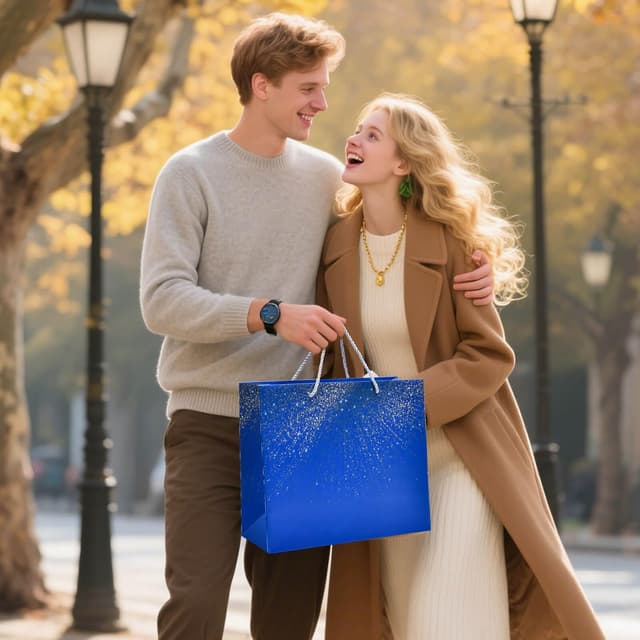 Thumbnail 4 de Geschenktüten Sternenhimmel 27,9×32×11 cm