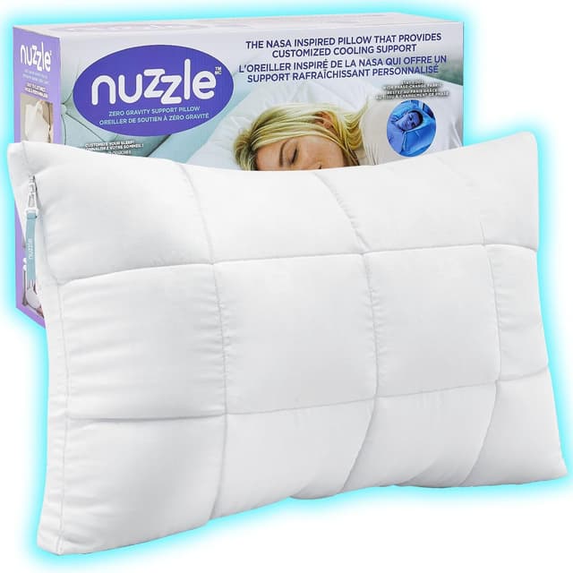 Detalle de Nuzzle Adjustable Pillows, 100% Soft & Firm