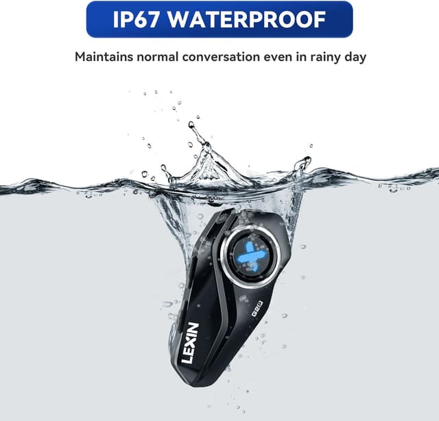 Thumbnail 6 de LEXIN G2P Motorcycle Bluetooth Headset Intercom (1000m) with FM Radio, Noise Cancellation and Universal Pairing