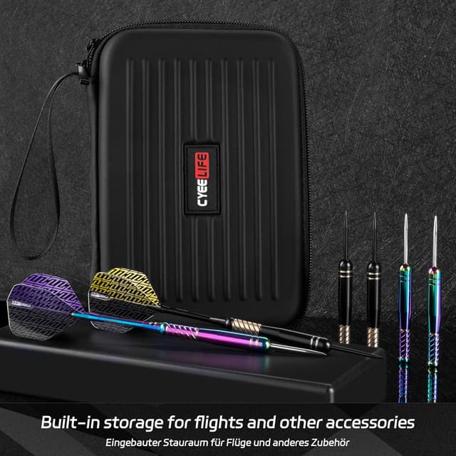 Thumbnail 6 de CyeeLife Profi Messing Stahl Dart Set 20 g