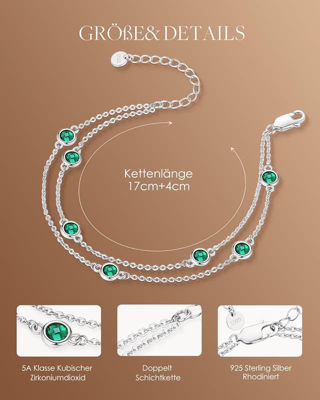 Detalle 2 de LOUISA SECRET bracciale donna in argento 925 con zirconi