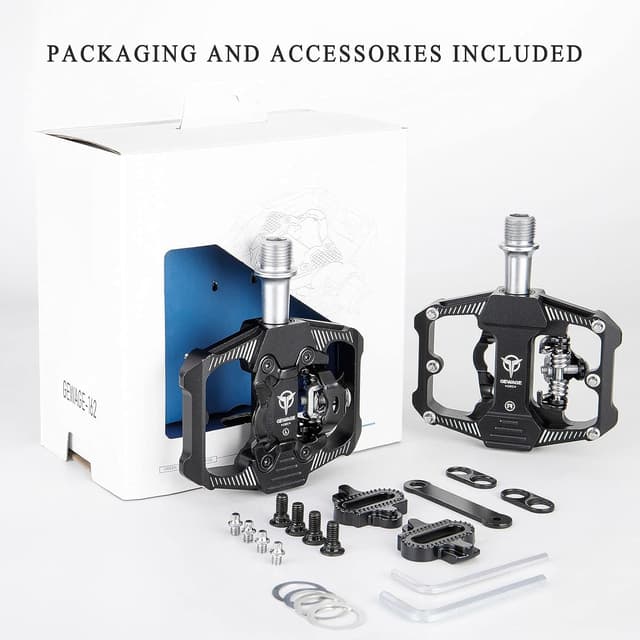 Thumbnail 6 de GEWAGE Pedali SPD doppia funzione 9/16"