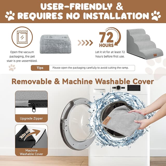 Thumbnail 5 de Zerbuger Dog Ramp and 4-Step Stair 16"