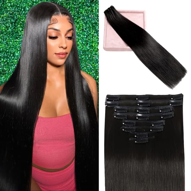 Imagen de 100% Remy 20 Inch Clip-In Hair Extensions 105g ๐โ en OfertitasTOP