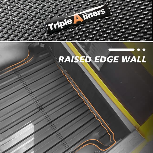 Detalle de TripleAliners Truck Mat for 2009-2026 Ram 1500 & 2019-2024 Ram 1500 Classic (5.7FT) – Heavy-Duty TPE Bed Liner