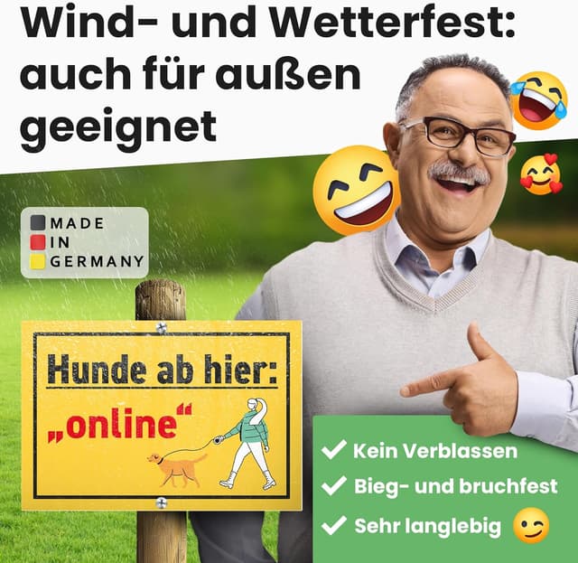 Thumbnail 4 de DankeDir! Hunde ab hier online Schild 30 x 20 cm