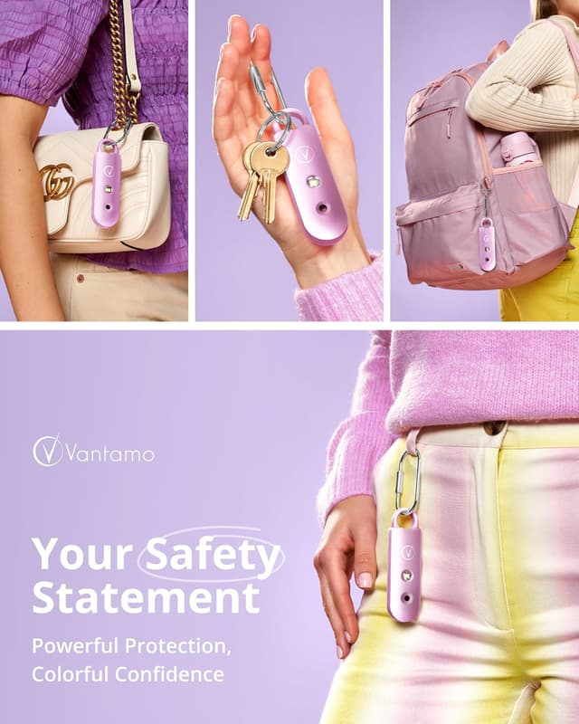 Detalle 2 de Vantamo Personal Alarm 130 dB keychain 🔑