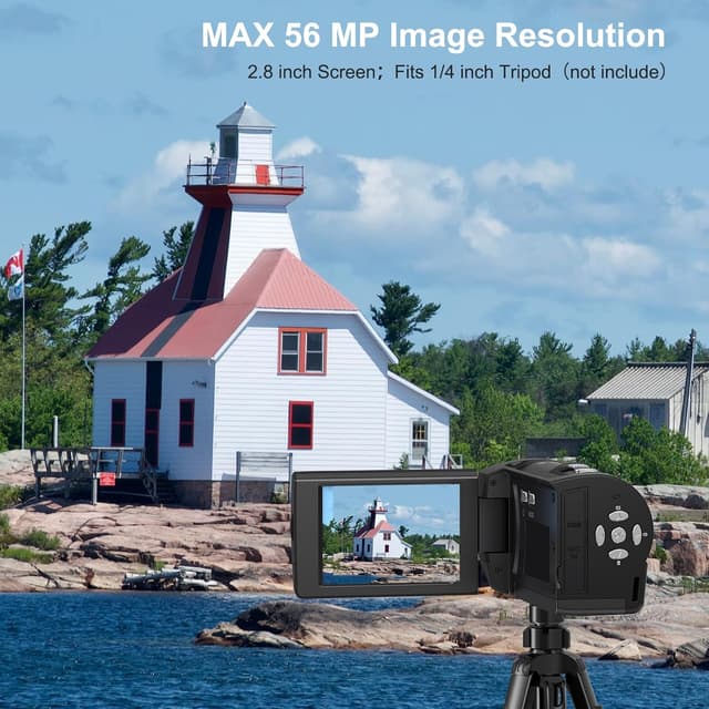 Thumbnail 2 de Delmodes Videokamera 2.7K 56MP 16X Digitalzoom