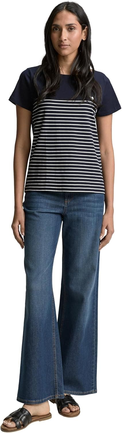 Detalle 2 de Tom Tailor 1047667 T-Shirt da donna a maniche corte (confezione da 1)