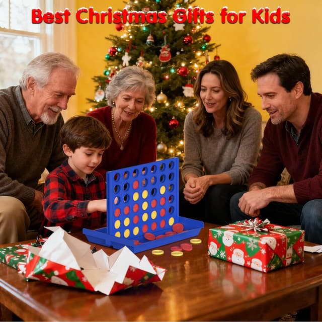 Detalle de Pup Go Big Size 4 in a Row board game (foldable, 2 player) for kids aged 3–8