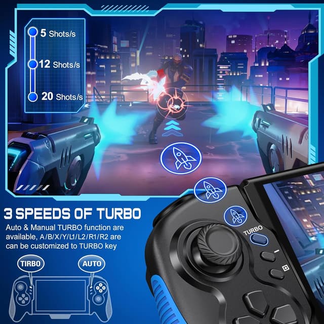 Detalle 2 de HASACOOL One-Piece Switch Pro Controller with Turbo