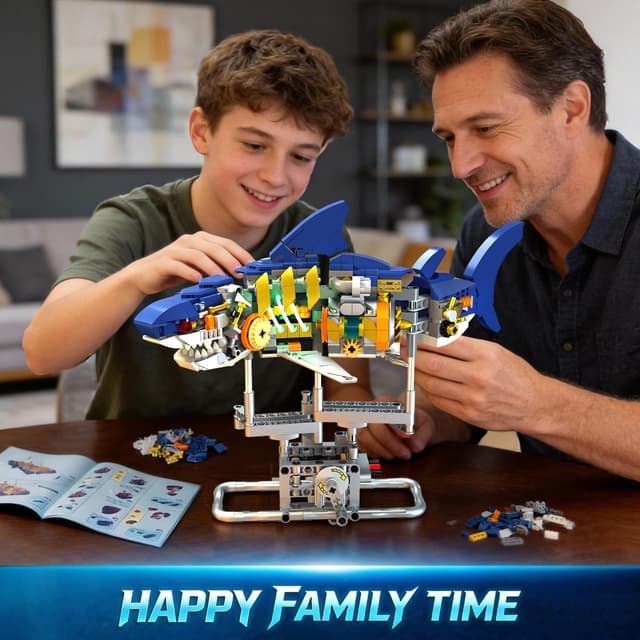 Thumbnail 6 de INSOON Hai Bauspielzeug Licht 687 Teile