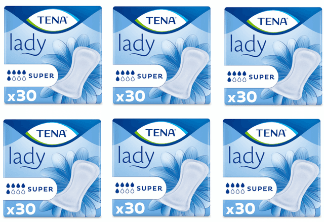 Detalle de TENA Lady Super 🌸 Pack 6x30 unidades