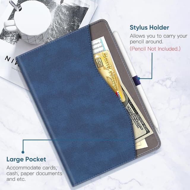 Detalle de FINTIE Universal Tablet Hülle 9–11 Zoll (Indigoblau) mit 360° Drehung – für Modelle wie DOOGEE U11/Tab G6 & mehr