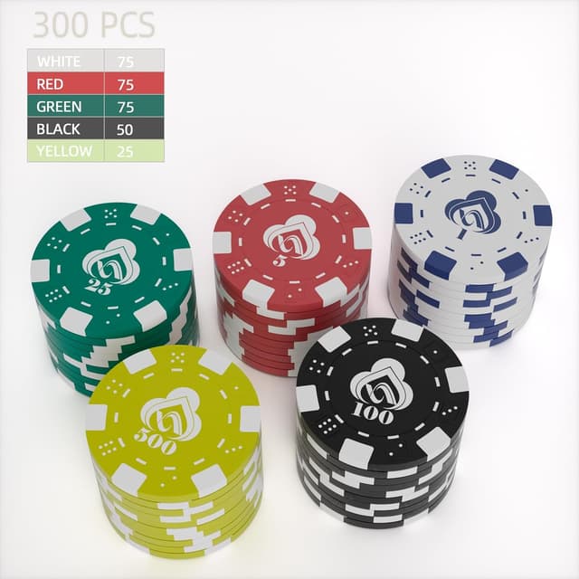 Detalle 2 de LUOBAO Poker Chips 200 pcs Set 🎲