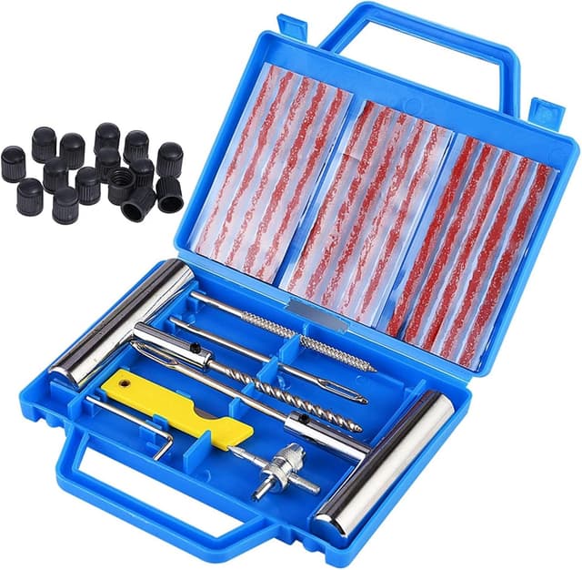 Detalle de Faburo 35 PCS Kit repara pinchazos para coche y moto