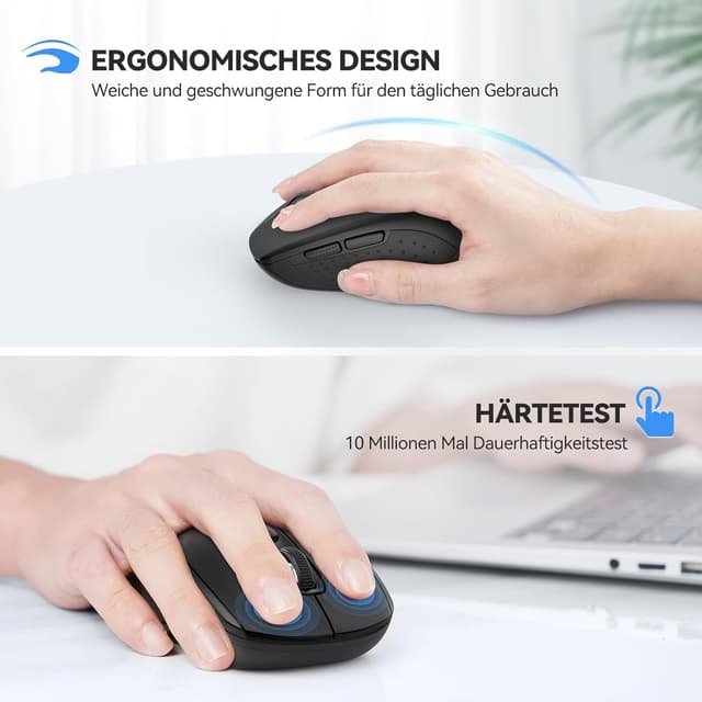 Detalle 2 de TECKNET Bluetooth Maus mit 4000 DPI