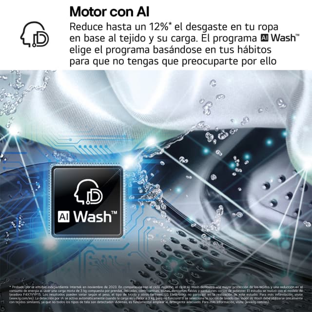 Thumbnail 6 de LG F4X7011TWS Lavadora inteligente 11 kg 1.400 rpm TurboWash 360º