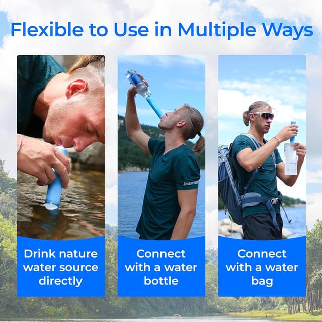 Thumbnail 6 de Waterdrop filter straw 1400 gallon 2 pack