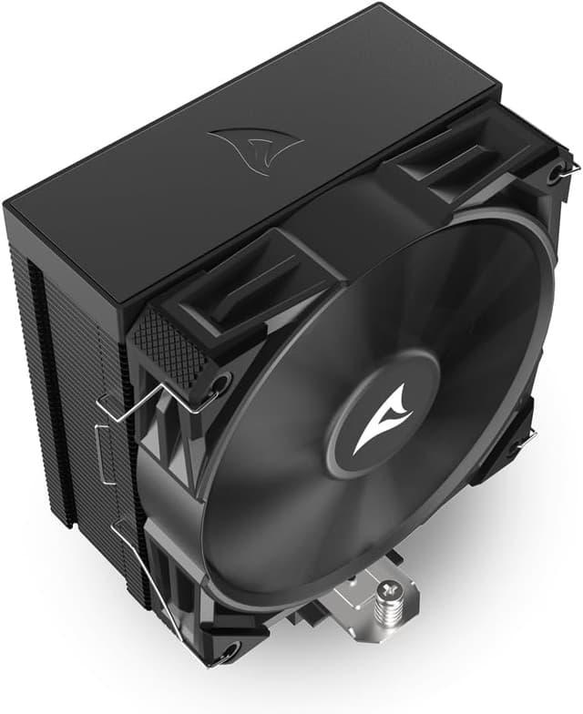 Thumbnail 6 de Sharkoon A50 Schwarz CPU-Kühler mit 120-mm-PWM-Lüfter und 5 Heatpipes