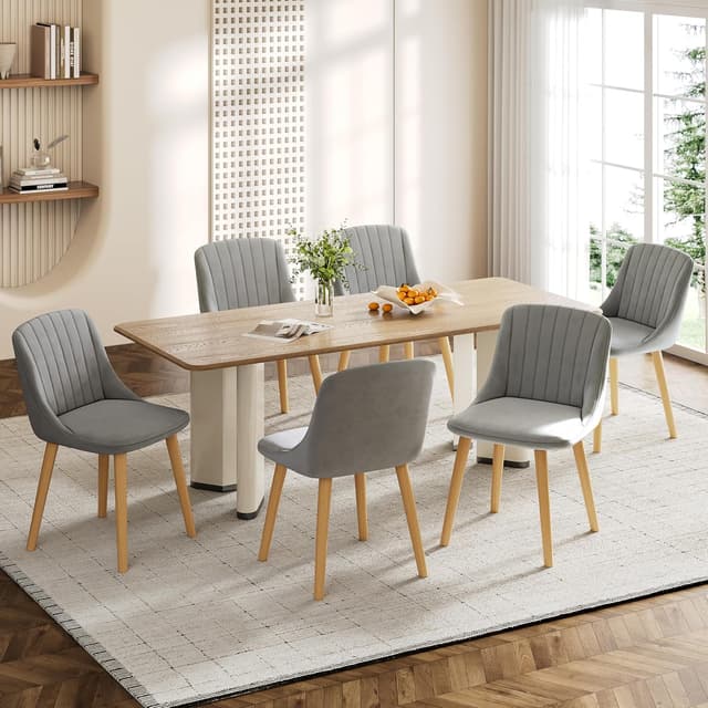 Detalle 2 de Goeurvant sedie da pranzo in velluto 82 cm