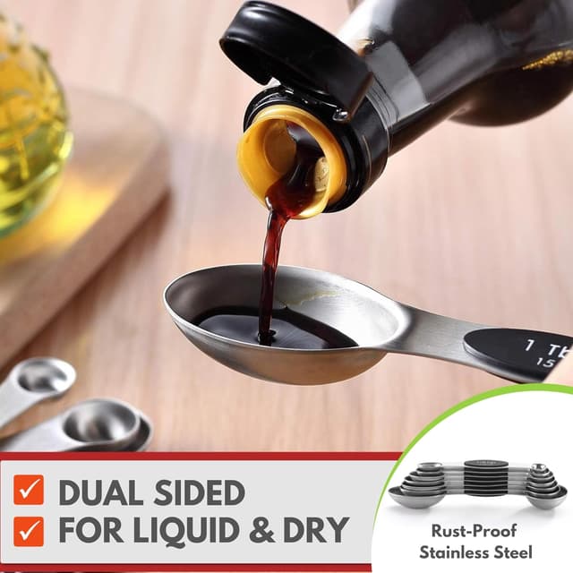 Thumbnail 4 de Spring Chef Measuring Spoons Set of 8 🍴