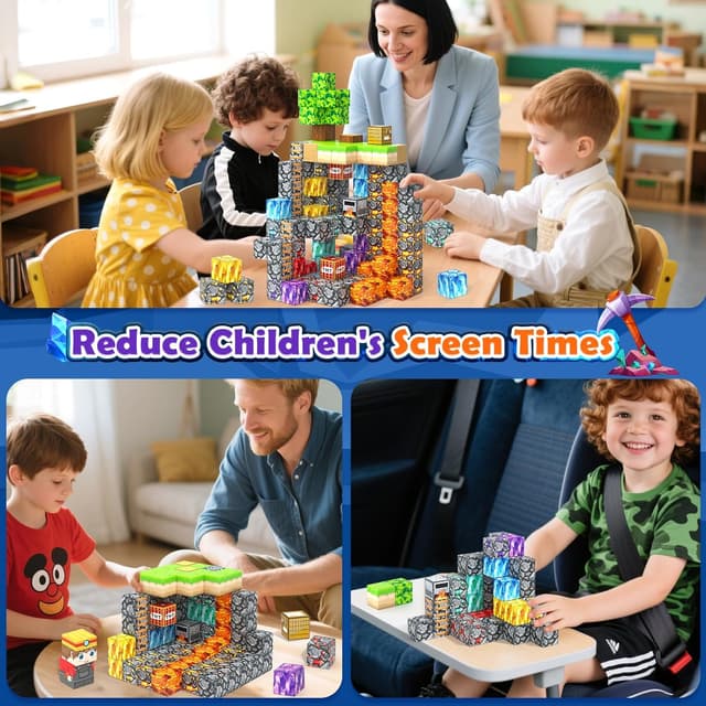 Detalle 2 de Gooidea Magnetic Blocks 150-piece STEM Toy 🧩