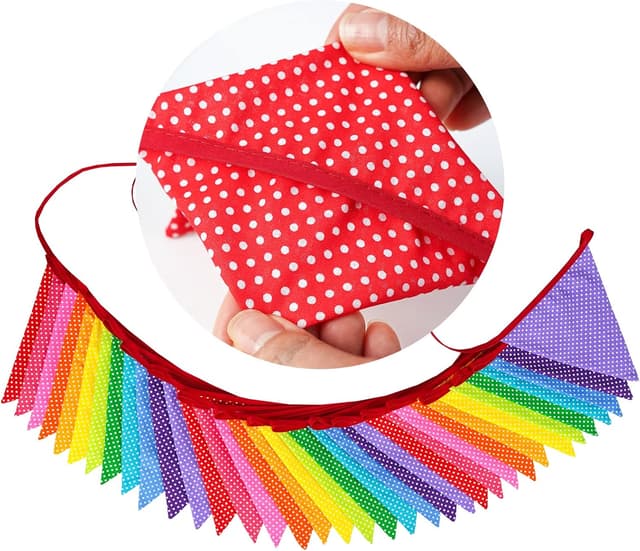 Detalle 2 de G2PLUS Beidseitige Wimpel Girlande 10M