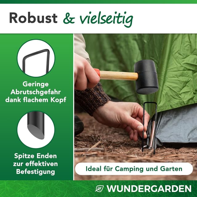 Detalle de WUNDERGARDEN Erdanker 150x25mm 50er Set