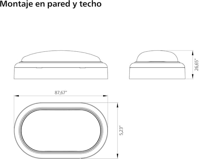 Thumbnail 4 de Philips Aplique LED ProjectLine Ovalado 15W Luz Natural