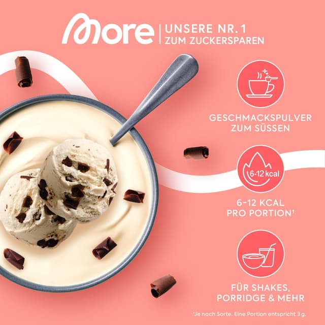 Thumbnail 1 de MORE Chunky Flavour Stracciatella 150 g Geschmackspulver 🍫