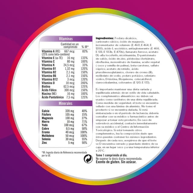 Thumbnail 5 de Multicentrum Mujer Multivitamínico con Zinc y Vitamina C 💊