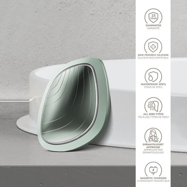 Detalle 2 de GESKE SmartAppGuided™ Sonic Warm & Cool Mask 9 en 1 (Beauty LED) : chaleur, fraîcheur et lumière rouge